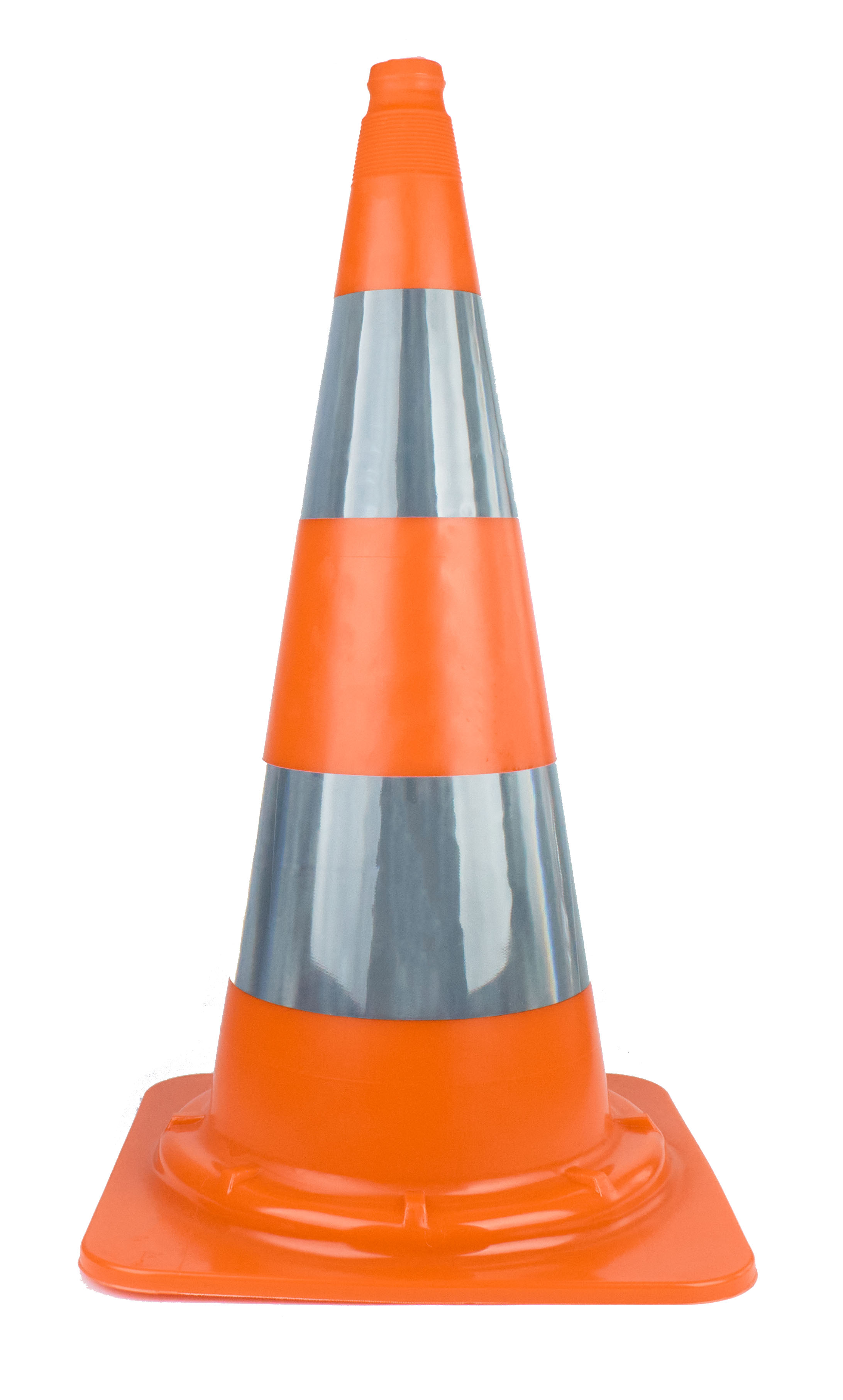 Cône de chantier, Cone de signalisation orange en Plastique - Stocksignes