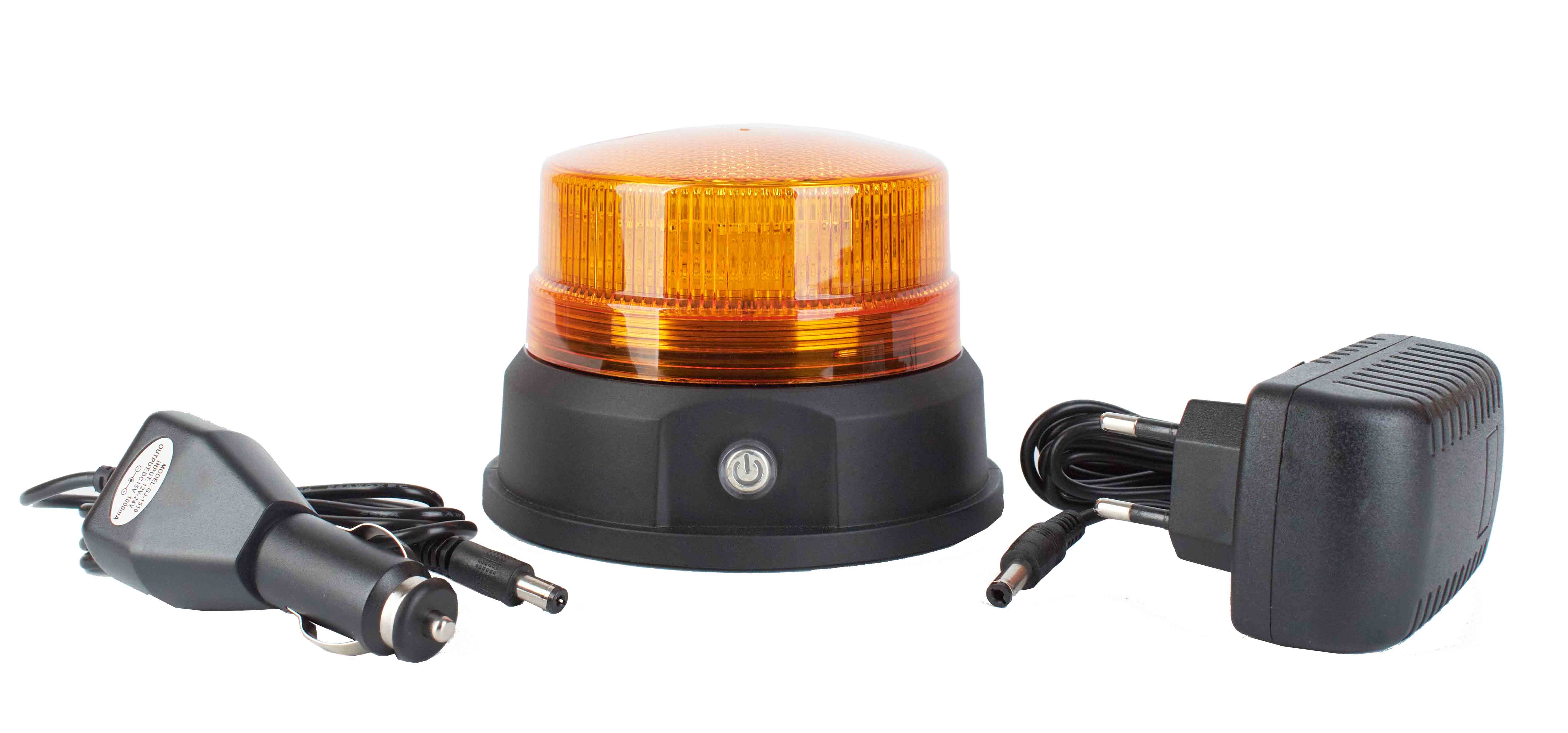 Gyrophare à LED Orange 12/24V - Feux LED - Eclairage Signalisation