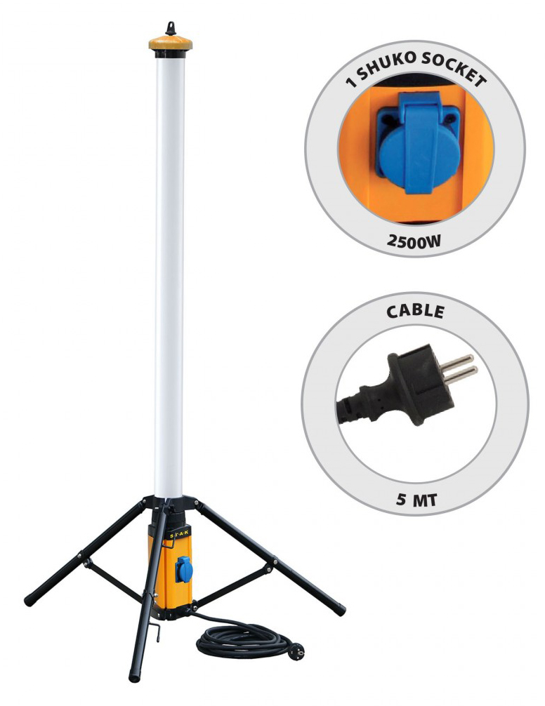 projecteur chantier led sur trepied 42w/4000 lm GYS 059986 ATPS