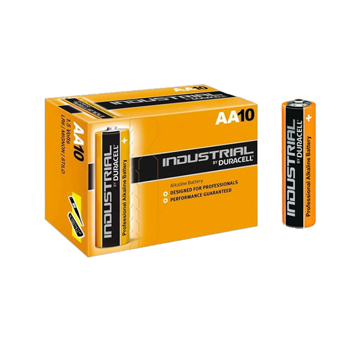 Lot de 10 piles DURACELL Industrielles AA (LR6) : achetez au meilleur prix  sur Proteclight