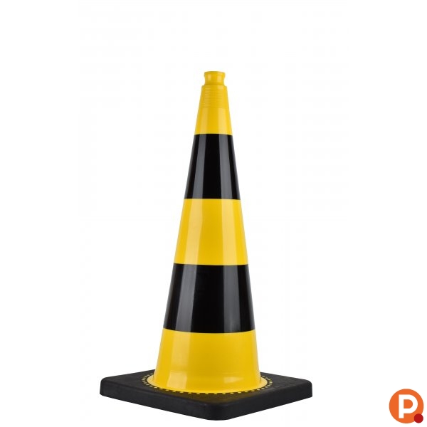 Lot De 40 Cônes De Signalisation Relaxdays – Empilables, Avec Sac De Transport, 22 Cm, Orange/blanc